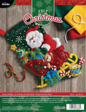 Bucilla Santas Sleigh Stocking Kit, Multicolor