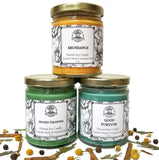 Money Candle Spell Set | Abundance, Prosperity, Success & Wealth Rituals | Handmade with Herbs & Essential Oils | Wiccan, Pagan