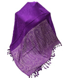 Pure Viscose Self Paisley Border Stole