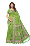 Anni Designer Women'S Mysore Silk Tassels Border Bird Printed Saree With Blouse,Parrot Green,FS