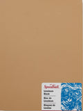 Speedball 4311 Premium Mounted Linoleum Block Fine, Flat Surface for Easy Carving, Smoky Tan, 6 x 8 Inches