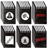 Zhanmai 48 Pcs Secret Mini Notepads Spiral Notebooks Ninja Notepads for Boys Girls, Spy Detective Theme Parties, Secret Agent My