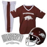Franklin Sports NCAA Arkansas Razorbacks Kids College Football Uniform Set - Youth Uniform Set - Includes Jersey, Helmet, Pants