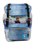 Limited KBNL Frozen 2 Allover Pattern Preppy Vintage Style 16 School Backpack Blue, Large, 20760