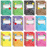 24 Pack Mini Composition Notebook Small Pocket Size Marble Notebooks Back to School Gift Favor Colorful Small Composition Notebo