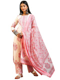 Libas Women'S Cotton Kurta Set (49064_Off White