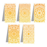 woopme Beautiful Multicolored Mandala Art Pattern Printed Magnetic Bookmark for Boys Girls Students Kids Book Lovers Readers Gif