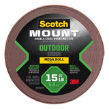 Scotch Mounting, Fastening & Surface Protection Scotch Permanent Outdoor, 1 Inch x 450 Inches (4011LONG) Mounting Tape, 1x450