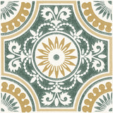 FloorPops 12in by 12in Yellow Ezra Vinyl Peel & Stick Floor Tiles (10 Tiles), (10 sq.ft./Carton)