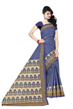 Tamaira Fashion Womens Plain Cotton Saree (2338_Blue