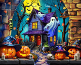 Springbok Haunted Halloween Party 1000 Piece Puzzle for Adults- Celebrate Halloween at Our Favorite Haunted Mansion