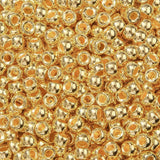 ANCADN 900pcs Golden Pony Beads 6 * 9mm Large Plastic Bead for Hair Braiding,Pony Beads Bulk for Bracelets Making (Golden)
