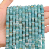 BONNY BOXX 1 Strand (150PCs) Natural 2 * 6mm Amazonite Rondelle Beads, Natural Abacus Disk Stone Beads Loose Spacer Gemstone for