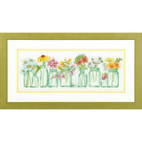 Dimensions Mason Jar Counted Cross Stitch Kit, 14 Count White Aida, 18 x 7.