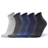 Anchor, Cotton Socks For Men Ankle Length, Pack Of 5/10 Pair Socks, (Silver, Grey, Denim, Navy Blue, Black)