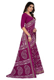 Tamaira Fashion Womens Plain Weave Pure Cotton Saree Without Blouse Piece(2476_Magenta)