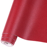 HGUAN Solid Color Faux Leather Sheets 12X53(30cmX135cm),Very Suitable for Making Leather Earrings,Bows,and DIY Projects (Maroon
