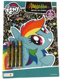 My Little Pony Bright Idea Coloring Book Includes 4 Milky Crayons and Black Pages to Color