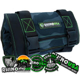Rhino USA Tool Bag Roll Heavy Duty Canvas Organizer Pouch for Tools Ultimate Travel Tool Storage Kit for UTV, Car, Truck, 4x