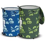 Leisure Coachworks 30 Gallon Collapsible Pop-Up Trash & Recycling Cans for RV's, Camping, Recycling, Yard Waste, Leaf Bag, Child