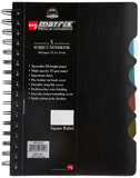 Bilt Matrix Premium 5 Subject NotebookA5, Square Ruled