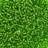 John Bead 24g Vial Czech Glass Seed Beads 10/0 Sugarcane Green Beads for Jewelry Making Crafts