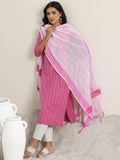 Libas Women'S Cotton Blend Kurta Set (400388 Pink 2Xl