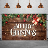 Christmas Backdrop Xmas Photography Backdrop Merry Christmas Wood Wall Background Winter Holiday New Year Eve Indoor Outdoor Par