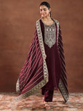 Libas Women'S Organza Kurta Set (49239 Maroon Xs