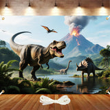 7x5ft Dinosaur Backdrop Dinosaur Park Theme Backdrop Tropical Jungle Decor Dino Birthday Party Decorations Prehistoric Party Sup