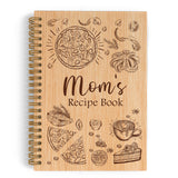 QLMX Mom Gifts Spiral Notebook, Mom Recipe Lined Journal Notebook, Recipe Book To Write In Your Own Recipes, Mom Notebooks For K