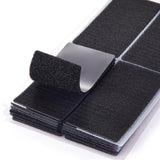 (2x4 Inch, 20 Sets) Strips with Adhesive for Fabric, No Sew Stick On for Fabric, Sticky Back for Clothes, Curtains - Heavy Duty