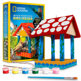 Blue Marble National Geographic Build Your Own Bird Feeder Kit - DIY Wooden Feeder Craft with Paints, Brush, Bird-Watching Journ