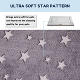 WESTERN HOME Dog Bed for Crate, High Resilience Foam Dog Crate Mat Kennel Pad with Soft Wavy Plush Comfortable Anti-Slip Washabl