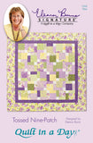 Quilt In A Day Tossed Nine Patch: Eleanor Burns Signature Quilt Pattern
