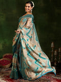 Libas Women'S Poly Chiffon Saree (16149_Rama)