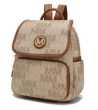 MKF Backpack Purse for Women Vegan Leather TopHandle Ladies Fashion Travel Pocketbook Bag Daypack