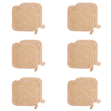 Arkwright Pot Holders for Kitchen - Heat Resistant Square Hot Pads Set of 12, Professional Grade Washable Cotton Coaster for Ove