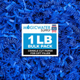 MagicWater Supply Crinkle Cut Paper Shred Filler-1LB Sky Blue-Decorative & Protective Packaging for Bridesmaid Gifts & Bridesmai