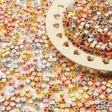 CYEENUT 1000pcs Letter Beads Large Alphabet Letter Bead A-Z Plastic Letter Beads for DIY Crafts Bracelet Necklace Earrings Jewel
