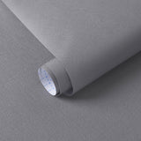 Dimoon 17.7x137.8 Peel and Stick Wallpaper Grey Contact Paper for New Environmentally Friendly Materials Thickening Upgrade