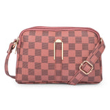 Adisa Women Girls Checks Cross Body Sling Bag (Sl5157-Pin),Pink,,B0F717PC8C