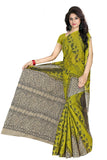 Tamaira Fashion Womens Plain Weave Pure Cotton Saree Without Blouse Piece (Ab11_Green)