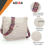 Adisa Trendy Hobo Shoulder Handbag For Women And Girls With Crossbody Sling Belt (Ad4082-Cre),Off White,,B0DXCW7JWB