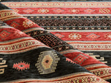 Kilim Pattern Upholstery Fabric Kilim Bohemian Boho Tapestry Tribal Southwestern Turkish Moroccan Mexican Ethnic Fabric by The Y
