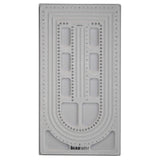 The Beadsmith Bead Board, Grey Flocked, 3 U-Shape and 3 Straight Channels, 10 x 18.5 inches, Design Boards for Creating Bracelet