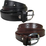 Queery WomenS Pu Leather Belt (Black, Brown)