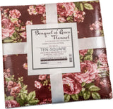 Flowerhouse Bouquet of Roses Flannel 42 10-inch Squares Layer Cake Robert Kaufman TEN-1405-42