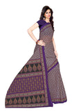Tamaira Fashion Womens Cotton Saree Without Blouse Piece (802_Purple)