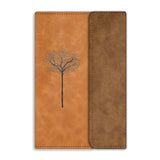 Brown Cloud Velvet Finish Leather Notebook/Diary Gift For Personal/Corporate (Nbvlvt Dual Flp F Br 09)(Pack Of 2)